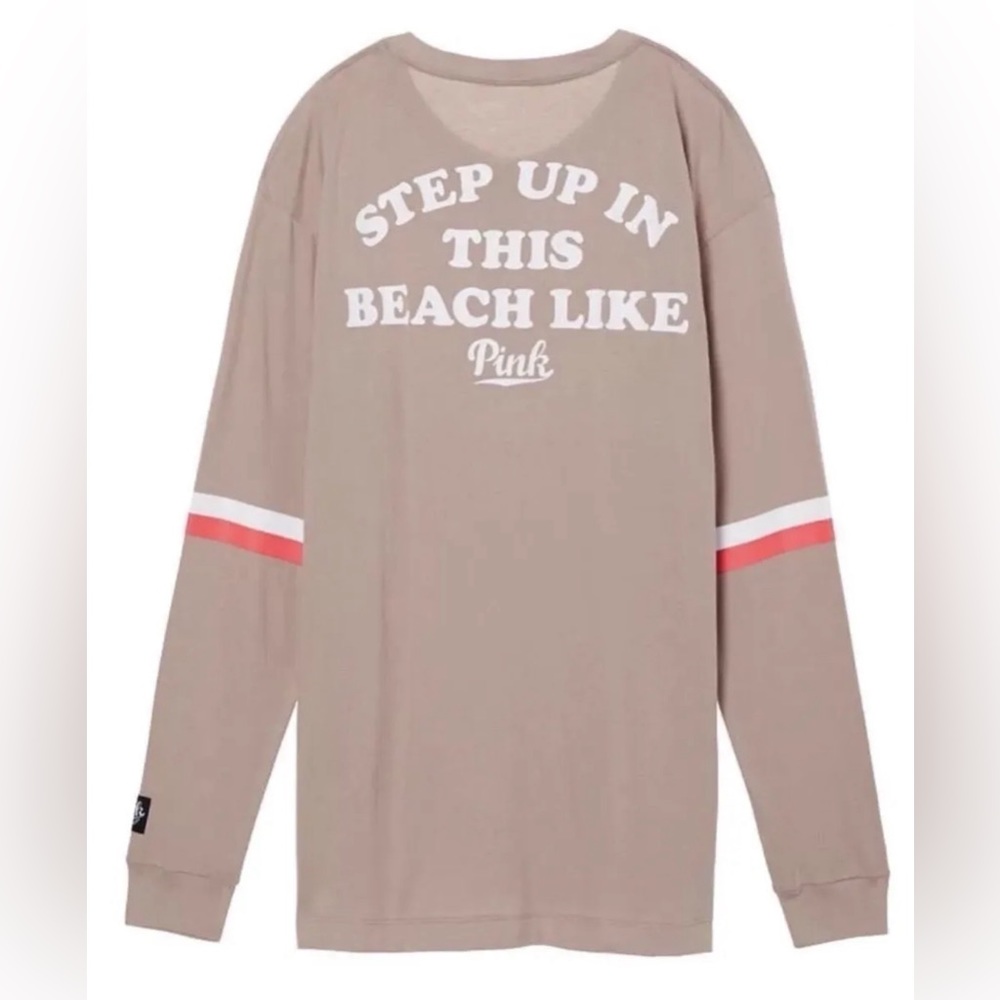 PINK Henley Long Sleeve Size L
